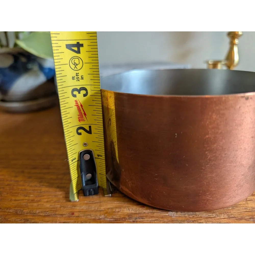 Paul Revere 1776-1976 Bicentennial Copper Saucepan Brass Handle 5.5 inch